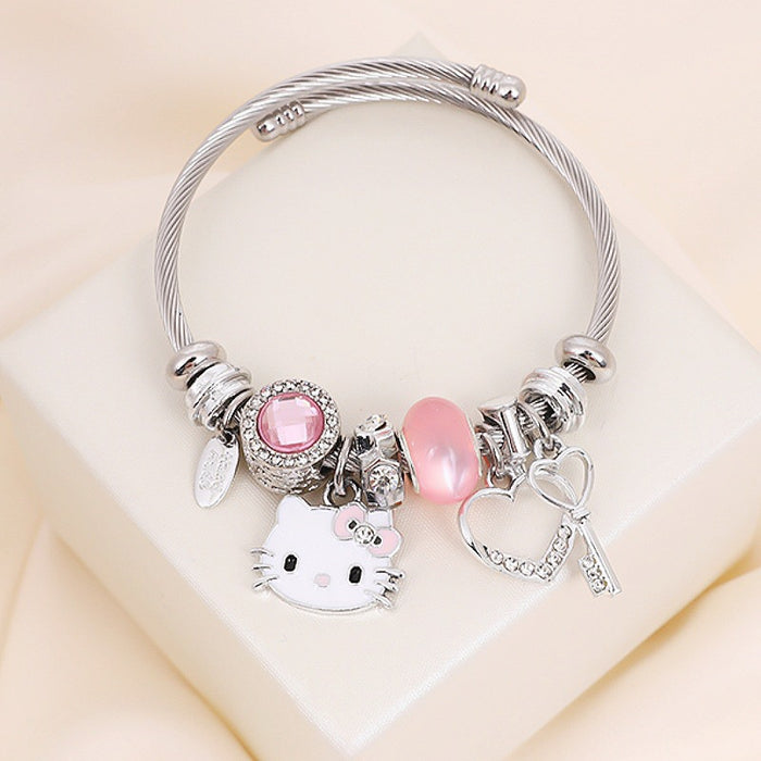 Wholesale Cartoon Bead Zinc Alloy Bracelet (F) JDC-BT-RanYan001