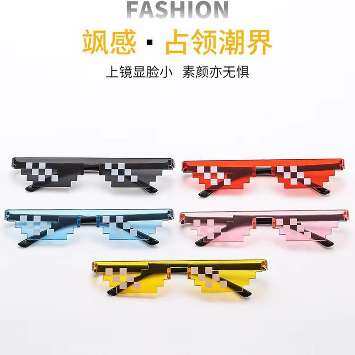 Wholesale Personalized mosaic glasses, funny sunglasses, party pixel glasses
