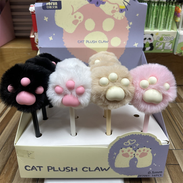 Wholesale Cute animal elephant pom-pom ballpoint pen