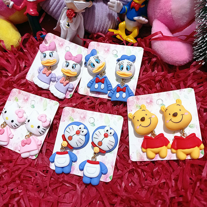 Wholesale Cartoon Resin Earrings JDC-ES-Xingj036