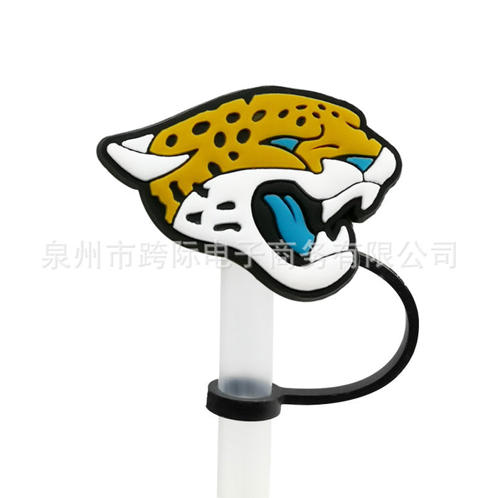 Wholesale 10pcs Silicone American Football Straw Cover JDC-SCR-KuaJ010