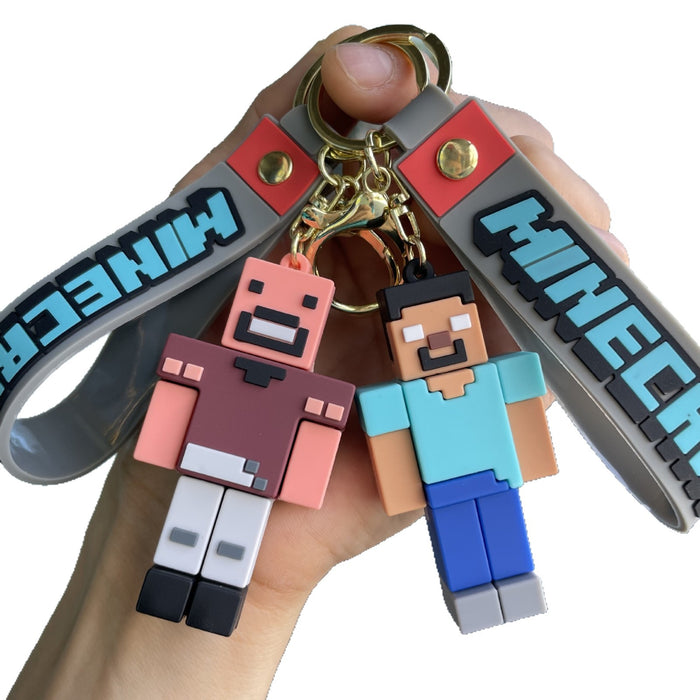 Wholesale Cartoon Figure Building Block Keychain