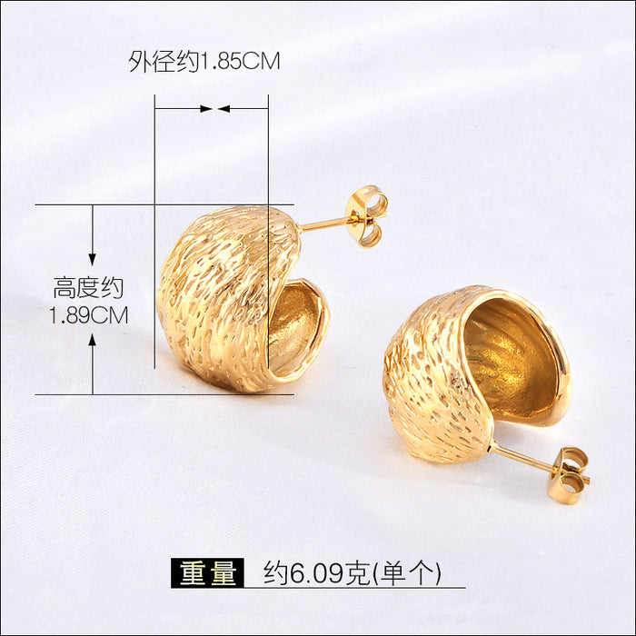 Wholesale Fashion C-Shaped Earrings,  Sophisticated and Elegant Ear Accessories