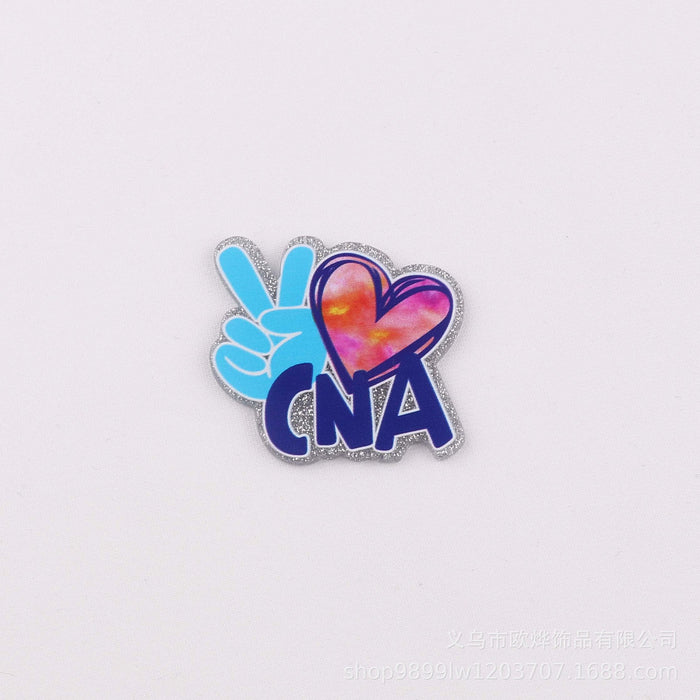 Wholesale Cartoon Pill Clothes Bottle Acrylic Pin DIY Patch Accessories JDC-FK-OuYie007