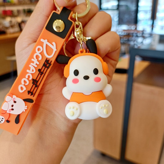 Wholesale Cute 3D Doll Silicone Keychain JDC-KC-MingT136