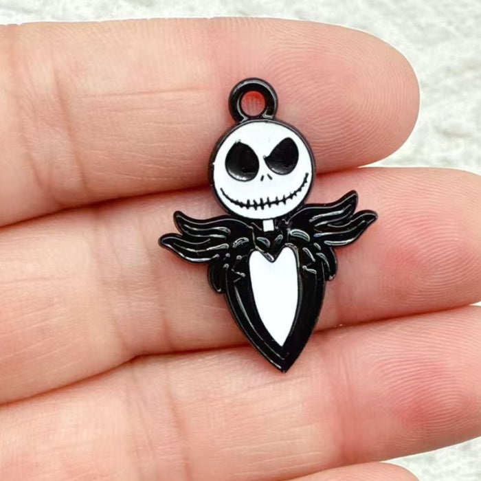 Wholesale 10pcs  Series DIY Festival Decorations Witch Pendant Tombstone Hair Tie Spray-Painted Pumpkin Hanging Ornament