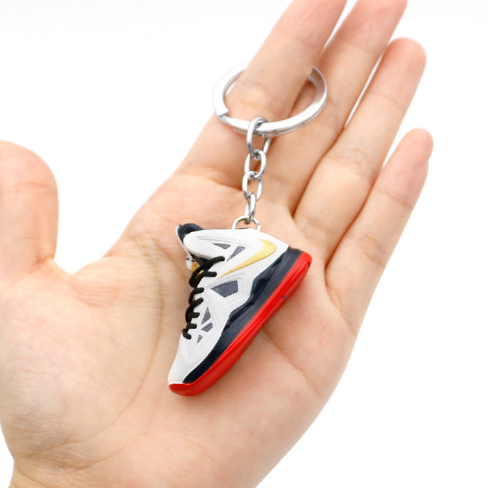 Wholesale 3D Stereoscopic Basketball Shoes PVC Keychains JDC-KC-QLPing018