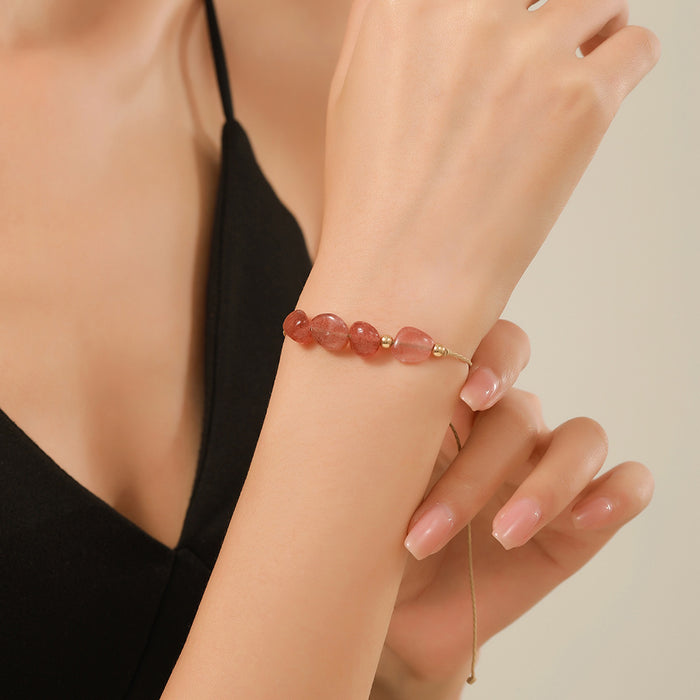 Wholesale Natural Stone 12 Zodiac Handmade Beaded Bracelet Friendship Jewelry Gift For Everyday Wear