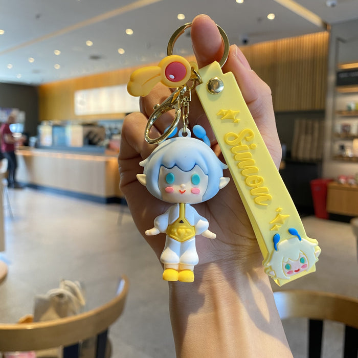 Wholesale Cartoon Doll Silicone Keychain JDC-KC-MingT067