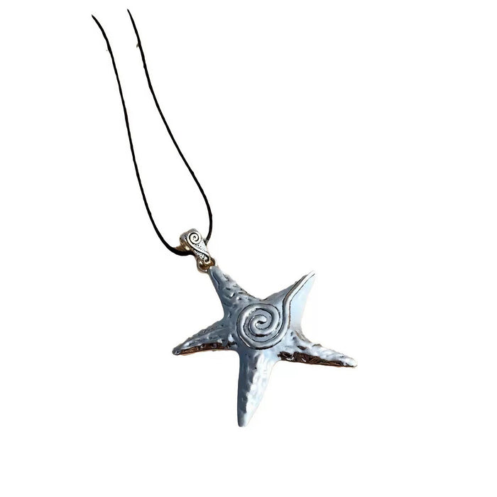 Wholesale Big Five-Pointed Star Necklace  Exaggerated Starfish Clavicle Chain