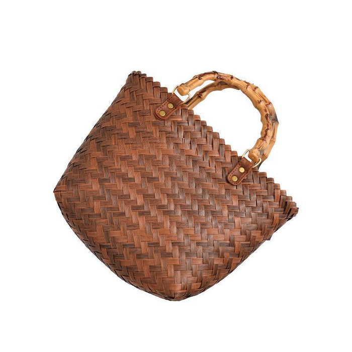 Wholesale Mid-Autumn Moon Cake High-end Gift Bag Women's Handbag Woven Bag Fashion Women's Bag Tote Bag Straw Woven Bag