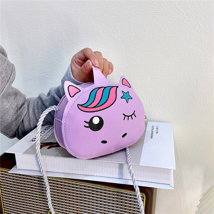 Wholesale New children's bag crossbody bag girl cute cartoon fashion shoulder bag change bag