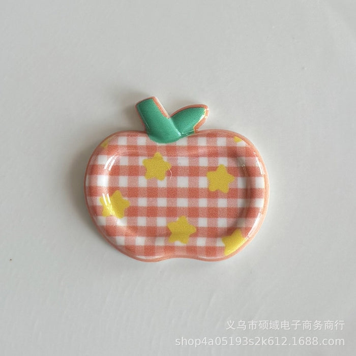 Wholesale Cute Candy Cream Polka Dot Plaid Apple Hairpin Ghost Girl Soft Cute Side Clip Hair Accessories Hairpin