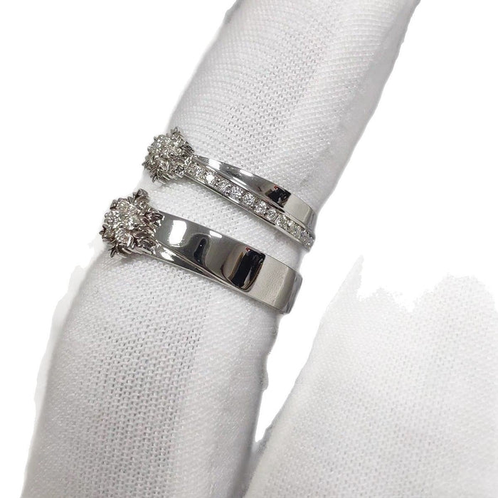 Wholesale Snowflake ring new style, light luxury temperament, personalized design sense, versatile, niche ring ring