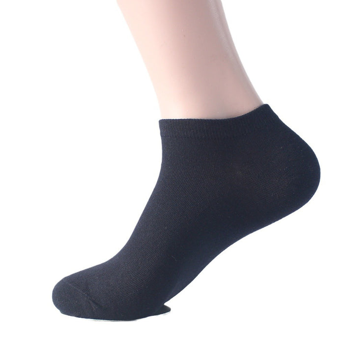 Wholesale Extra Large Ship Socks Thin Solid Color Short Socks Sweat Absorbing Cotton Socks