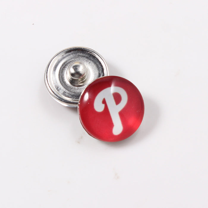 Wholesale 10 pairs/ pack 18mm Ice Hockey Team Button