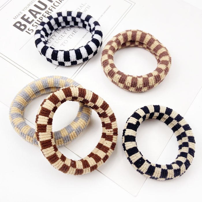 Wholesale 10pcs High elasticity thickened and durable hair tie