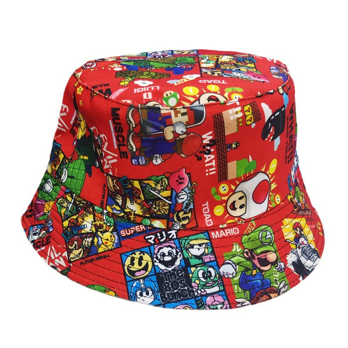 Wholesale Cartoon Print Cotton Bucket Hat JDC-FH-BoD017