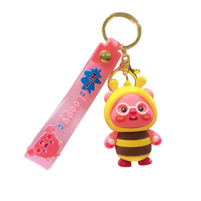 Wholesale Cartoon Doll Silicone Keychain JDC-KC-JuJi007