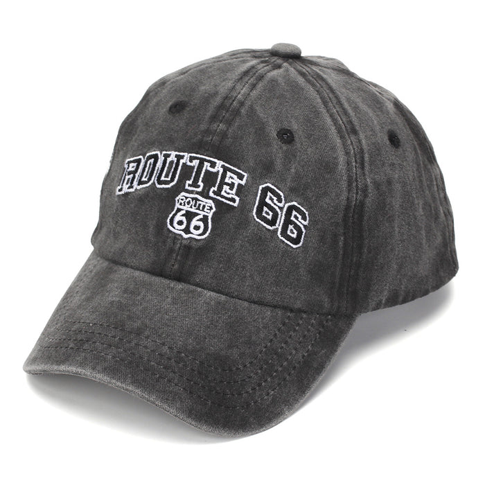 Wholesale Vintage Washed Baseball Cap with English Letter Embroidery - Casual Sun Hat for Outdoor Daily Wear