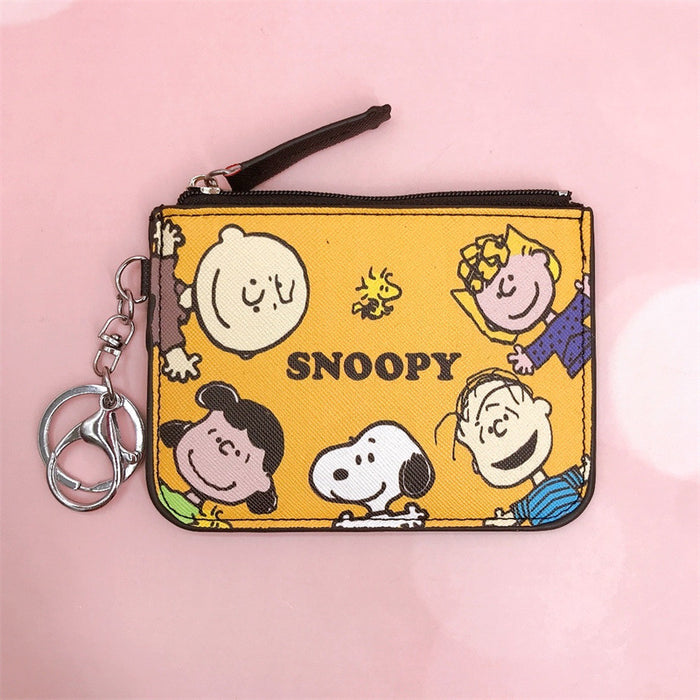 Wholesale PU Cartoon Printing with Key Ring Card Holder Coin Purse JDC-WT-YaLL020