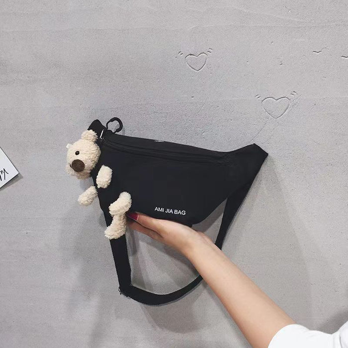 Wholesale Children's Bag Canvas Small Chest Bag Waist Bag All-match Shoulder Crossbody Bag