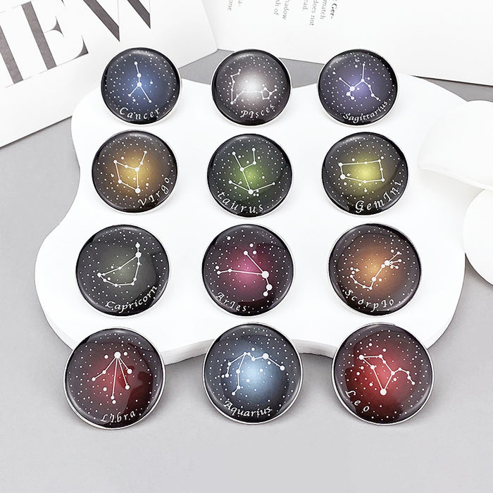 Wholesale Electroplated Zinc Alloy Contion Brooch Starry Sky Pin Badge Everyday Fashion Accessory MOQ≥2