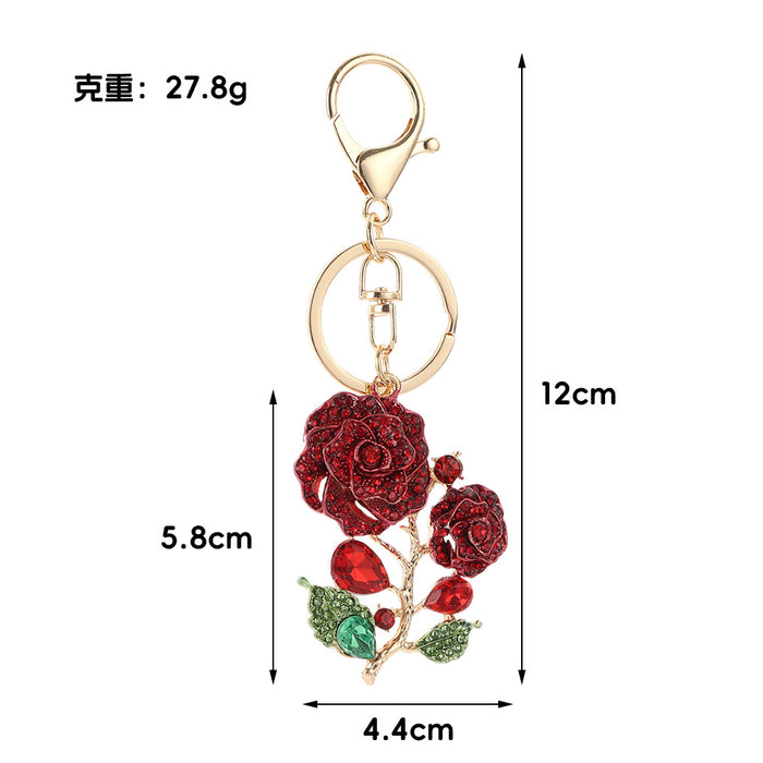 Wholesale Zinc Alloy Rhinestone Keychain Car Key Accessory Decorative Gift MOQ≥2