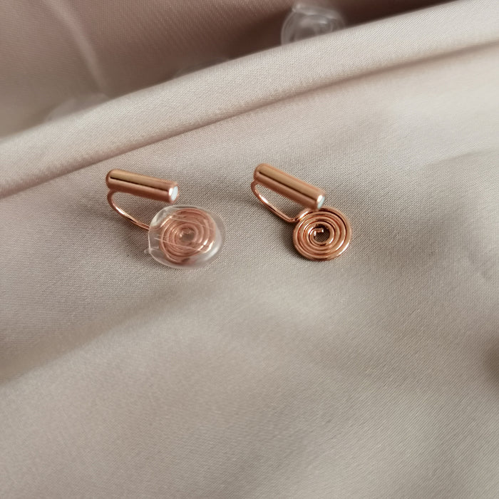 Wholesale Mosquito coil ear clip without ear hole ear clip earring converter ear clip handmade DIY