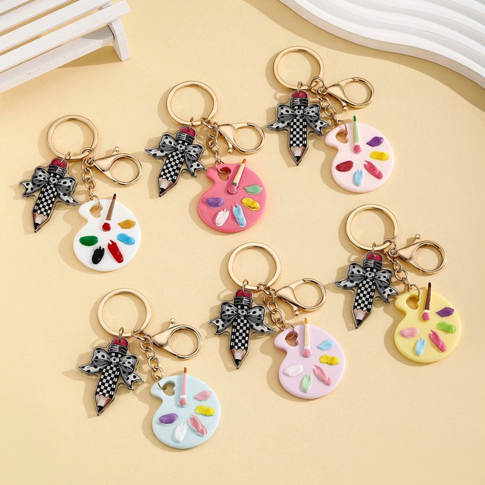 Wholesale Cute Paint Palette Keychain