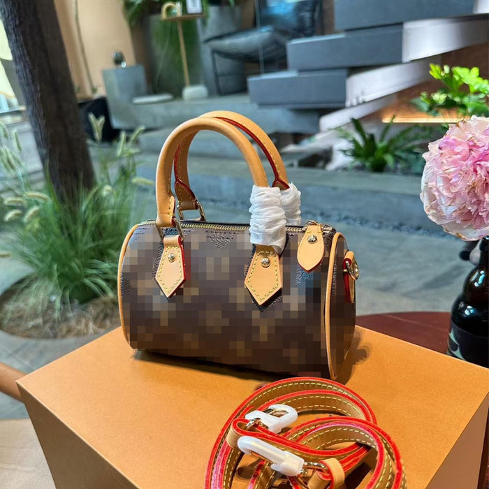 Wholesale Fashion Print Small Pillow Bag for Women PU Leather Crossbody Shoulder Handbag Gift