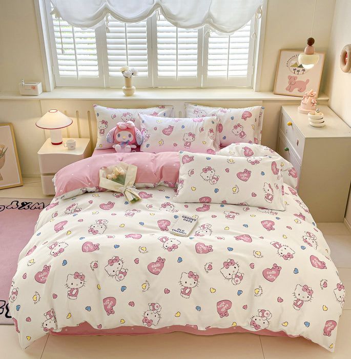 Wholesale Cartoon Bed Sheets, Dust Covers, Protective Covers, Skin Friendly and Frosted Bed Sheet JDC-SEE-AiErMei001