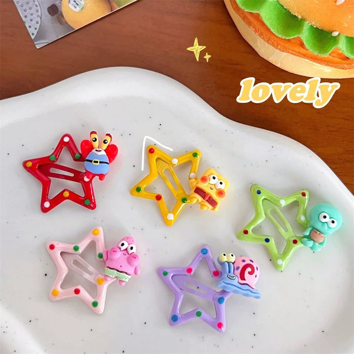 Wholesale  cartoon star hair clip hair accessories children cute cartoon BB clip clip