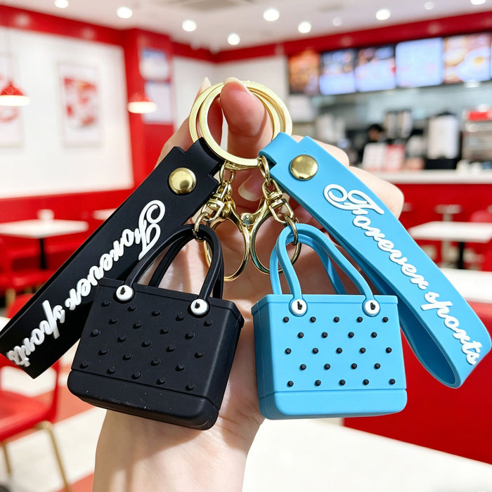 Wholesale Beach Bag Keychain Silicone PVC Fashion Accessory for BJD Doll Gift