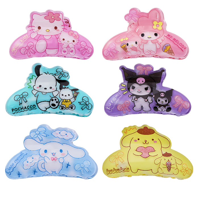 Wholesale Cute Sanlio Acrylic Grab Clip  Hair Ponytail Clip