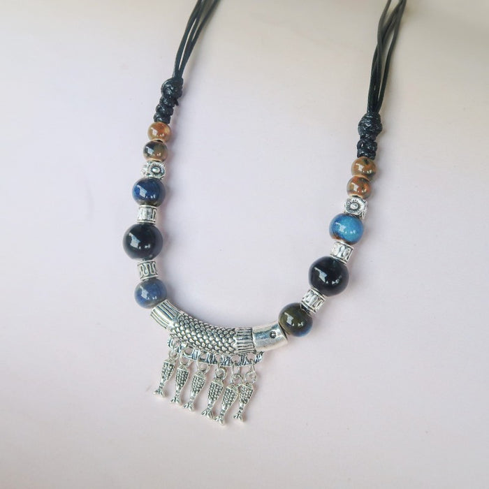 Wholesale Long sweater chain women's pendant retro butterfly necklace