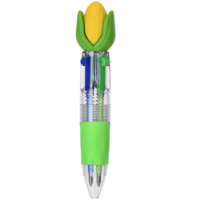 Wholesale Cute Thanksgiving Mini Four-color Ballpoint Pen Children' s Multicolor Hand Journal Marker Pen Student Stationery