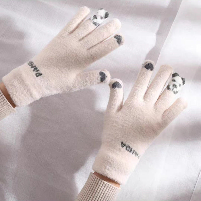 Wholesale Gloves Plush Finger Bears Keep Warm JDC-GS-shunh001