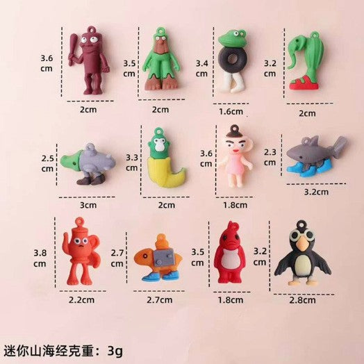Wholesale Keychain pendant abstract shape school bag pendant