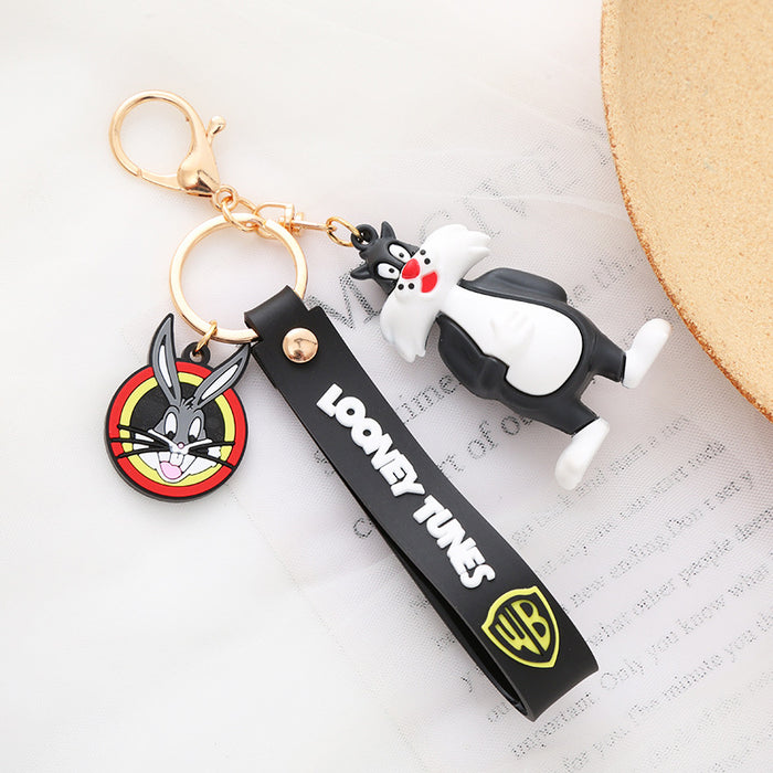 Wholesale Cute Cartoon Soft Rubber Doll Keychain JDC-KC-BoYue008