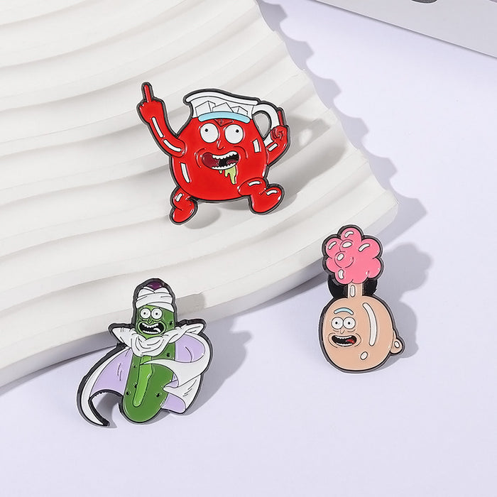 Wholesale Cartoon Brooch Zinc Alloy Lapel Pin Jewelry Accessory Boutique