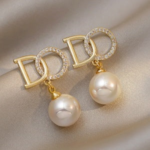 Wholesale Geometric Letters Alloy Earrings JDC-ES-SM005