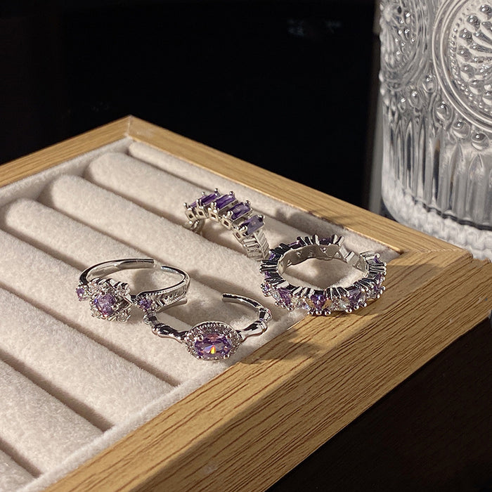 Wholesale Light luxury high-end ring elegant niche personality minimalist versatile ring accessory