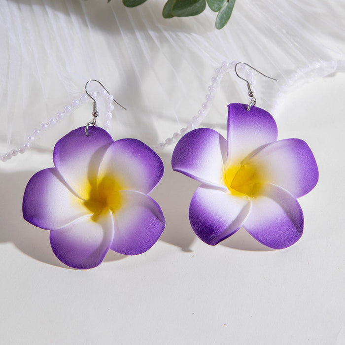Wholesale Personalized oval turquoise earrings with a niche design, rose earrings, and earrings