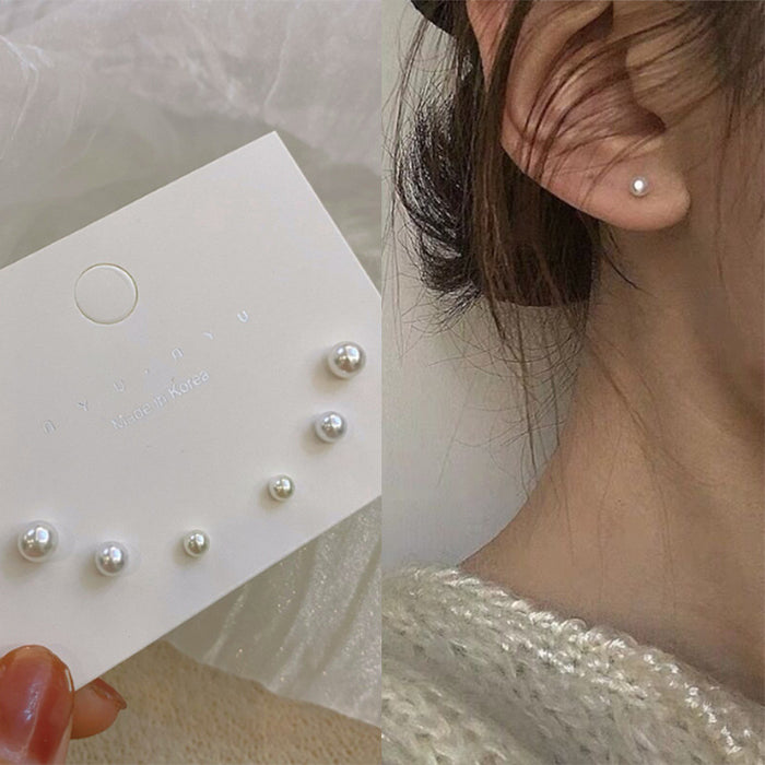 Wholesale Gentle Round Pearl Earrings for Women JDC-ES-XDN005