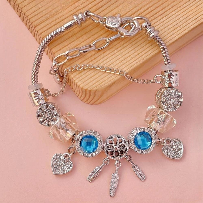 Wholesale Dream Catcher Beaded Alloy Bracelet JDC-BT-RanYan006