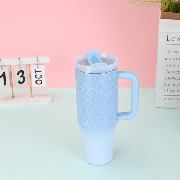 Wholesale  Luminous Handle Car Cup Double-Layer Stainless Steel Thermos Cup