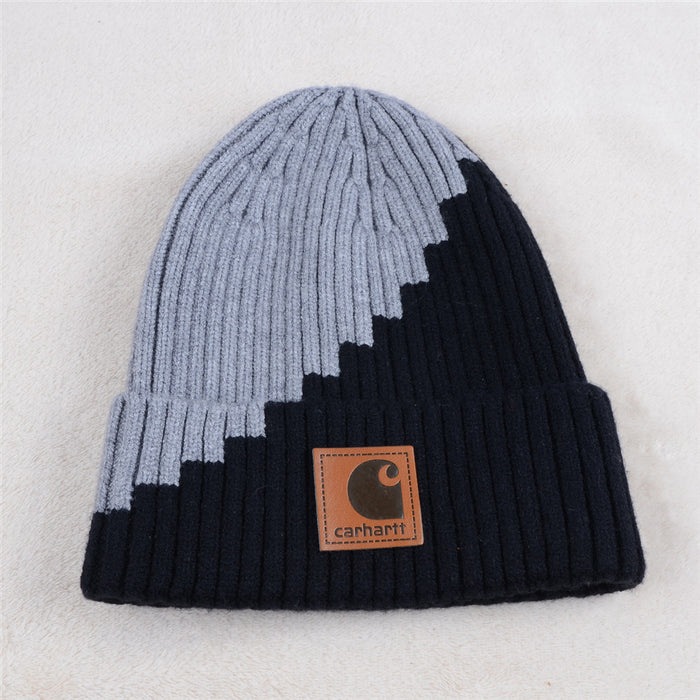 Wholesale Color-blocked Knit Hats Woolen Hats (F) JDC-FH-KuT014