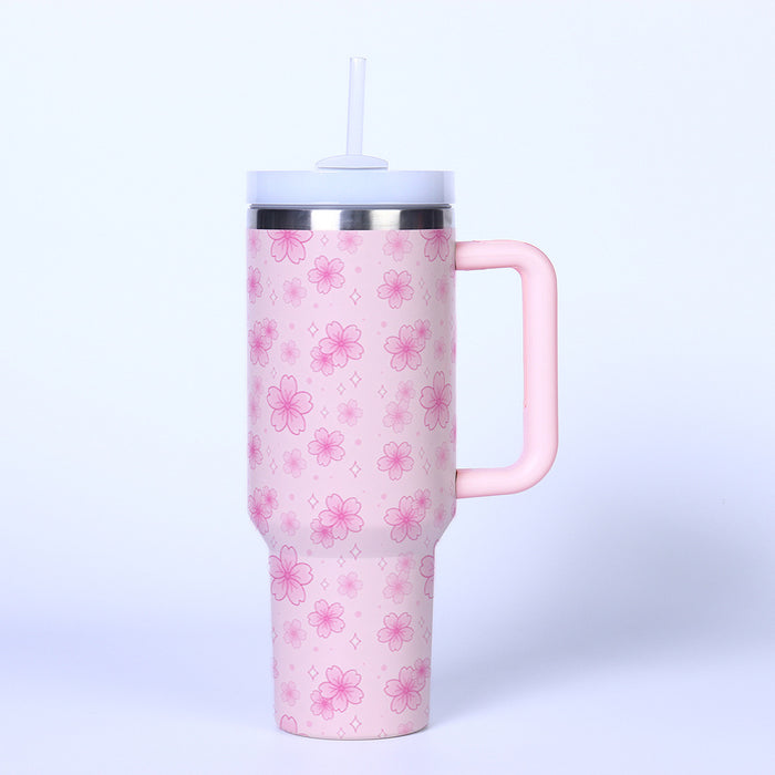 Wholesale Pink bow heart Stainless Steel  Thermos ice bullies cup