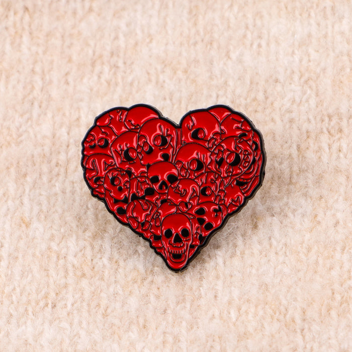 Wholesale 5pcs Metal Cowgirl Alloy Heart Badge